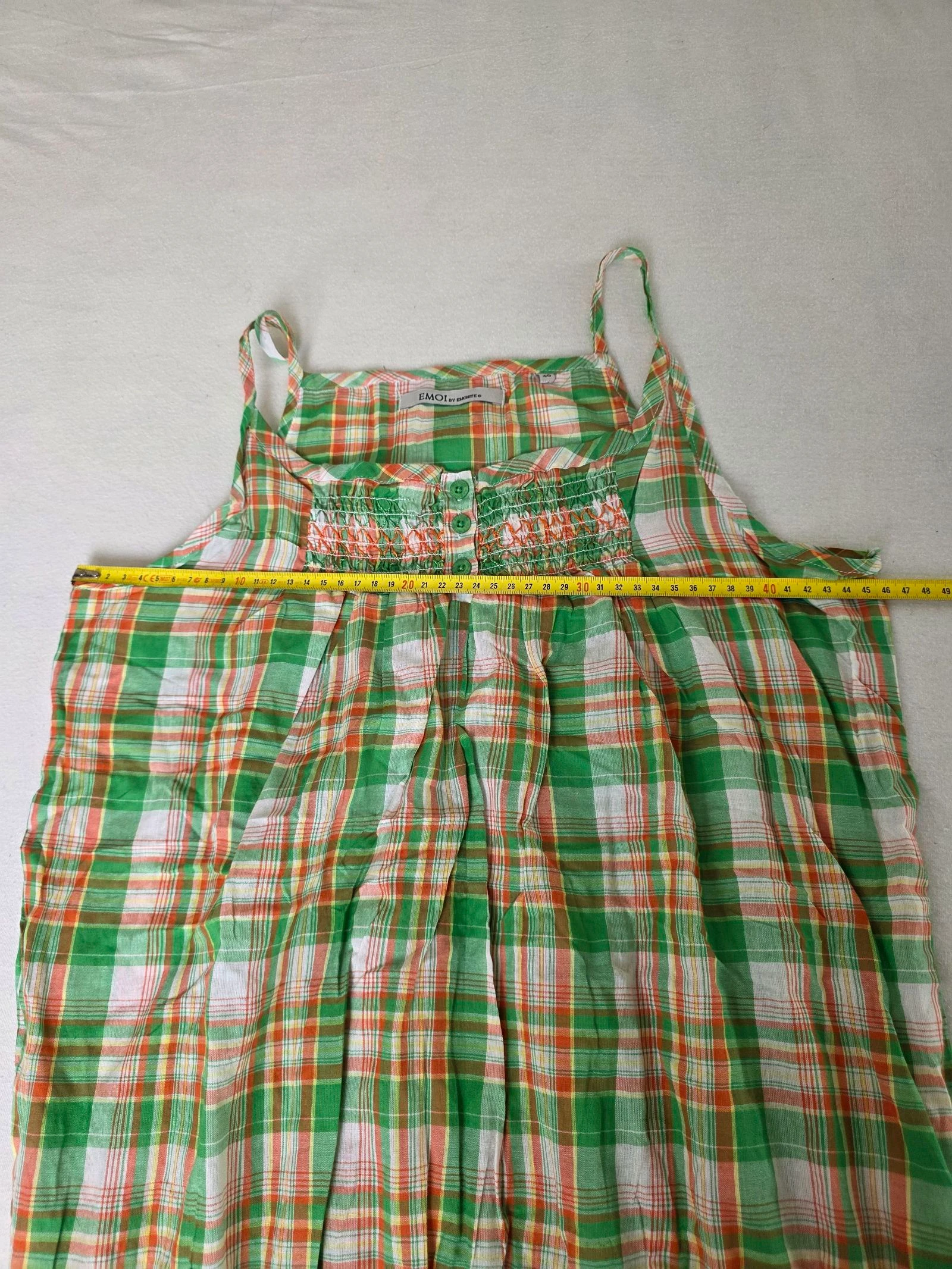 Top de alças / Blusa madras de algodão 🍒y2k vintage anos 2000🍒tamanho 40 – photo 8